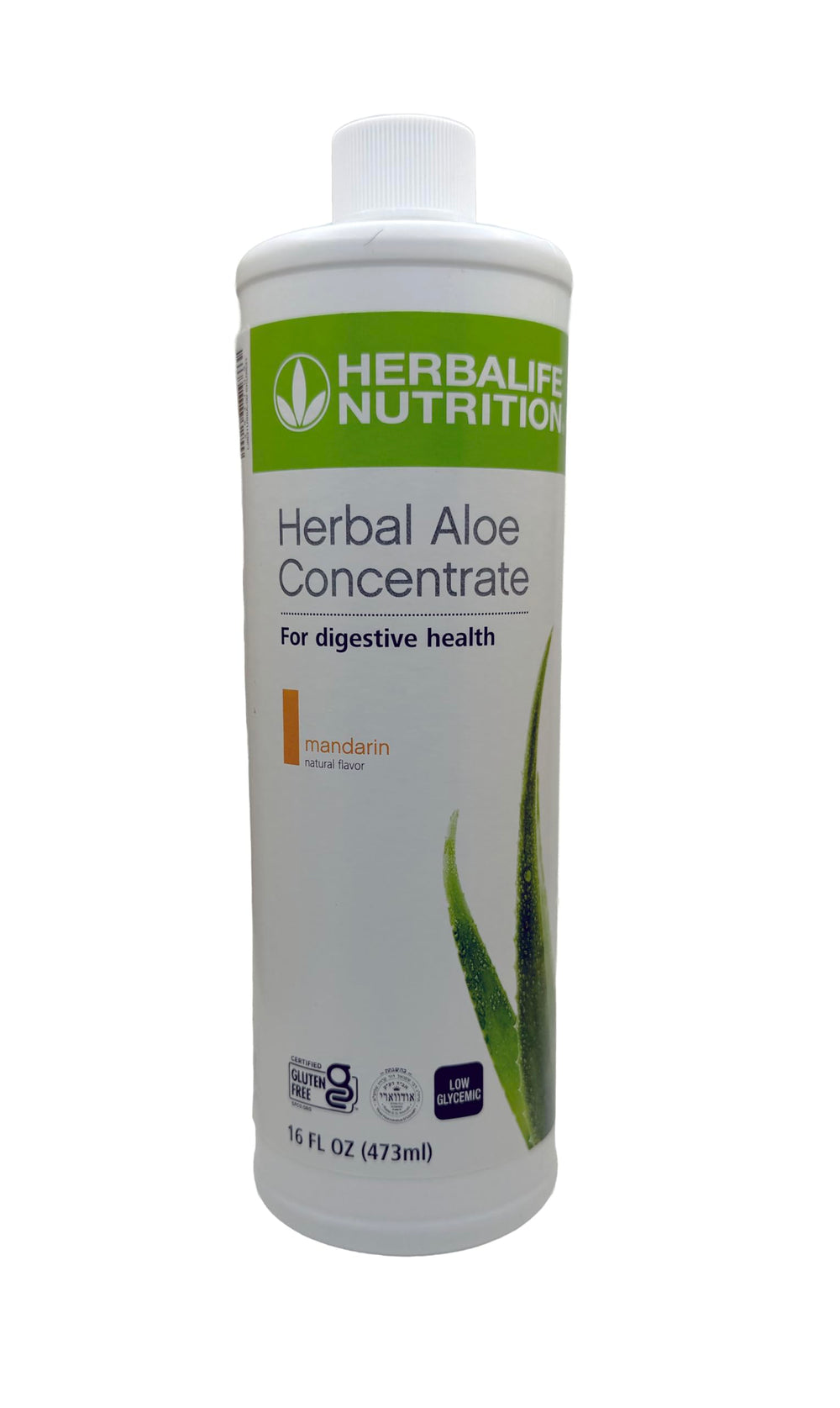 Front view of Herbalife Aloe Concentrate Pint – Mandarin flavor