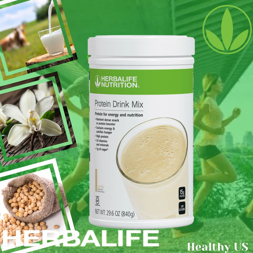 Herbalife Protein Drink Mix Vanilla ice-cold shake — refreshing post-workout option