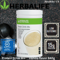 Herbalife Protein Drink Mix Vanilla serving — quick, measure-and-prepare convenience