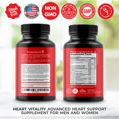 Close-up of HerbaMe Heart Support bottle label