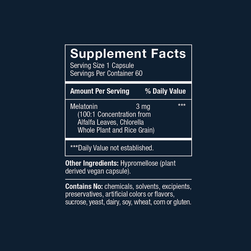 Package insert displaying 60 vegan capsules