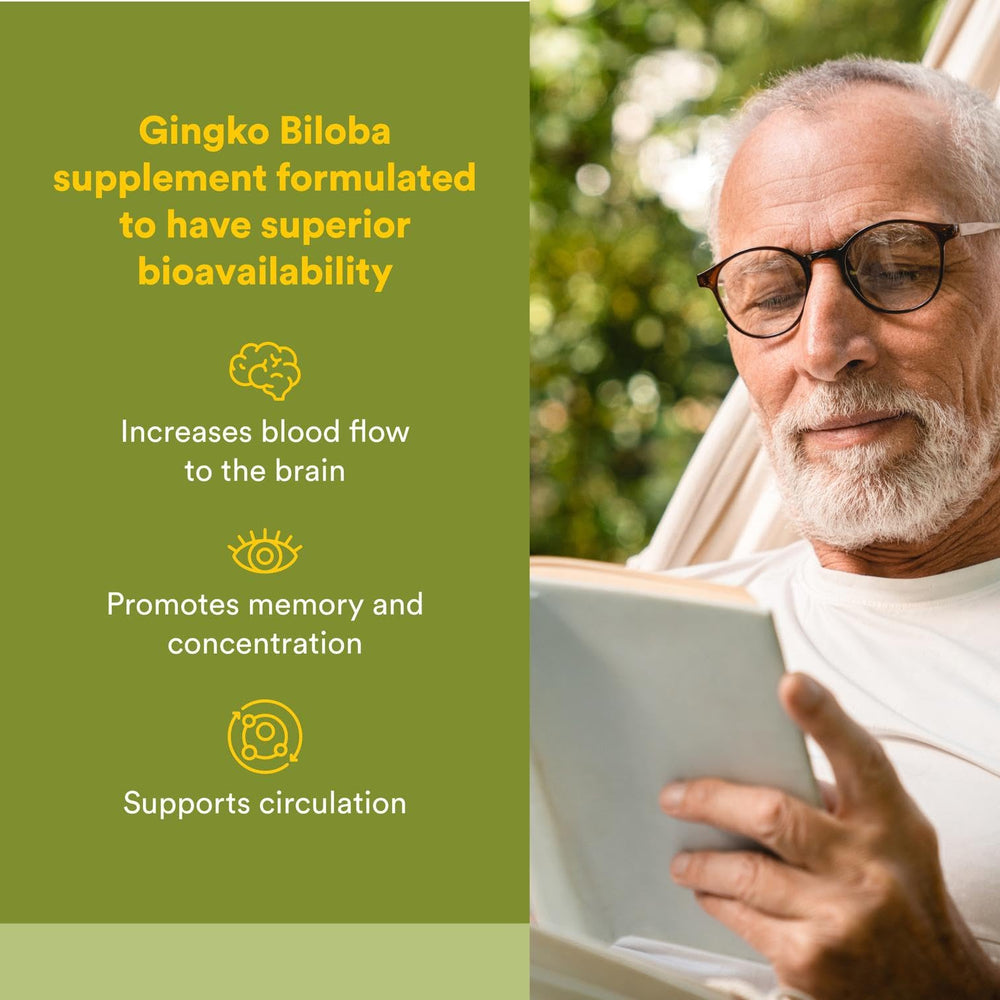 Close-up of Ginkgo Biloba Phytosome capsules