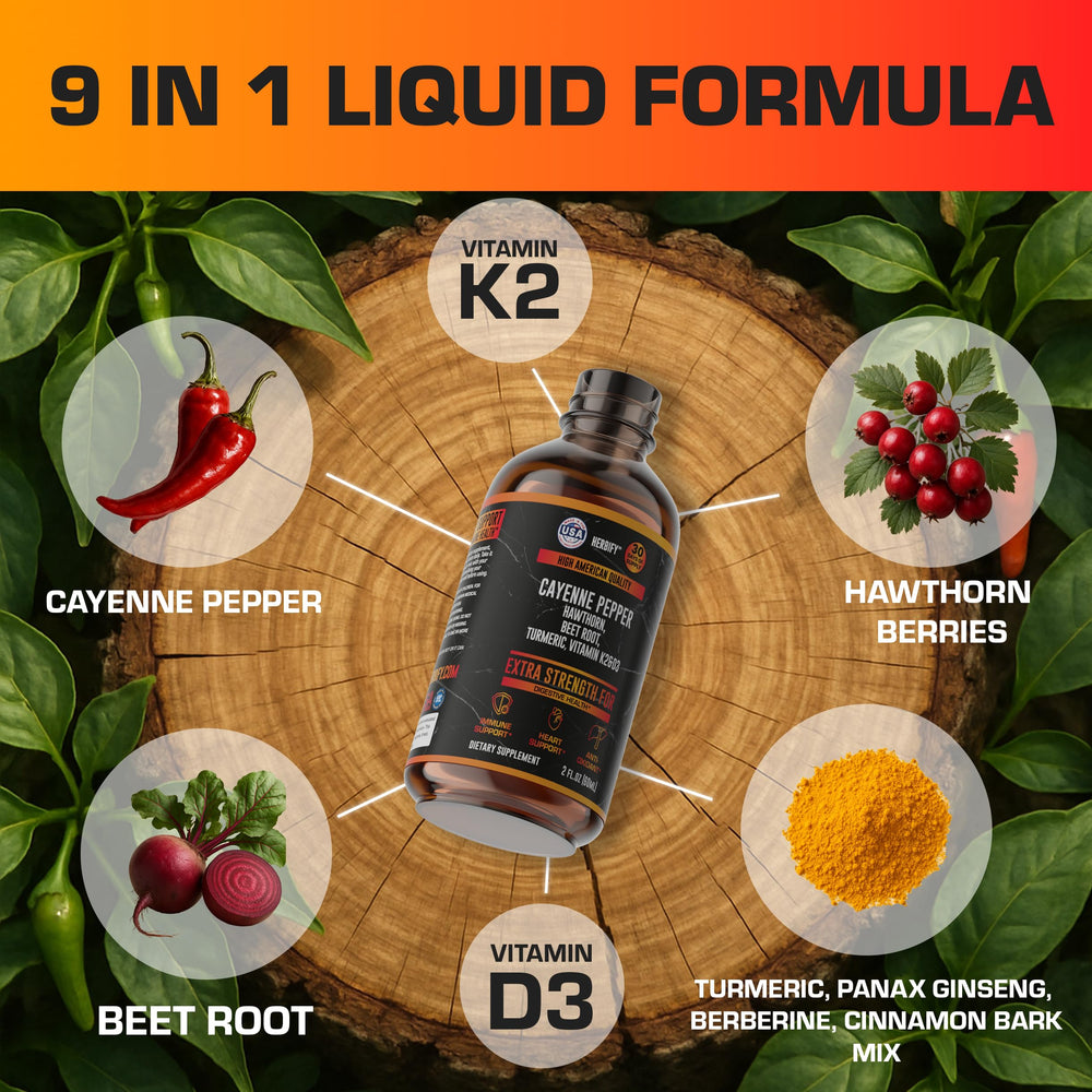 Cayenne Pepper Drops Immune Support label