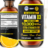 HERBIFY Vitamin D3 10000 IU liquid drops bottle