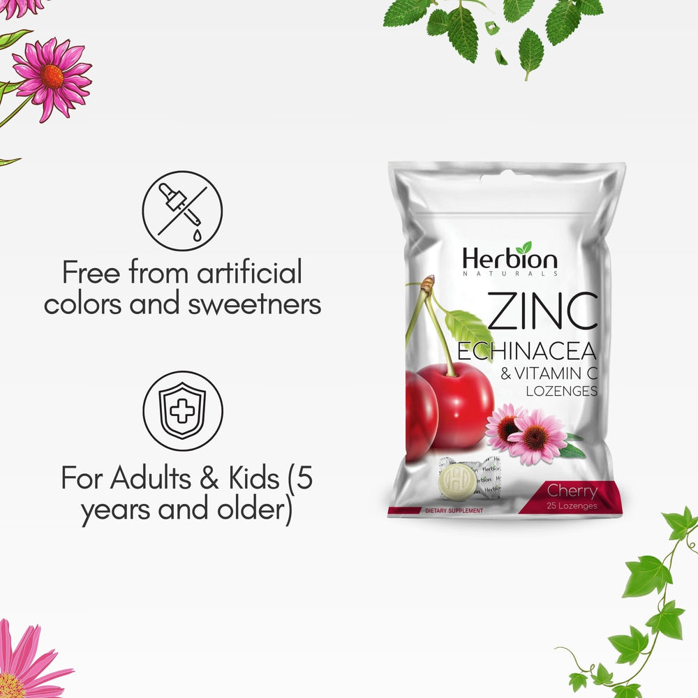 Kid-friendly formula with Vitamin C, Zinc, Echinacea and Natural Cherry Flavor