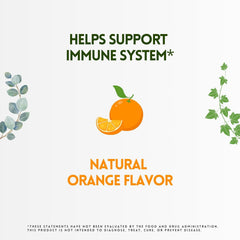 Orange lozenges in packaging