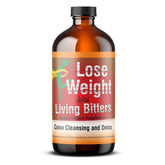 Front view of HERBOGANIC Detox Living Bitter 16oz bottle