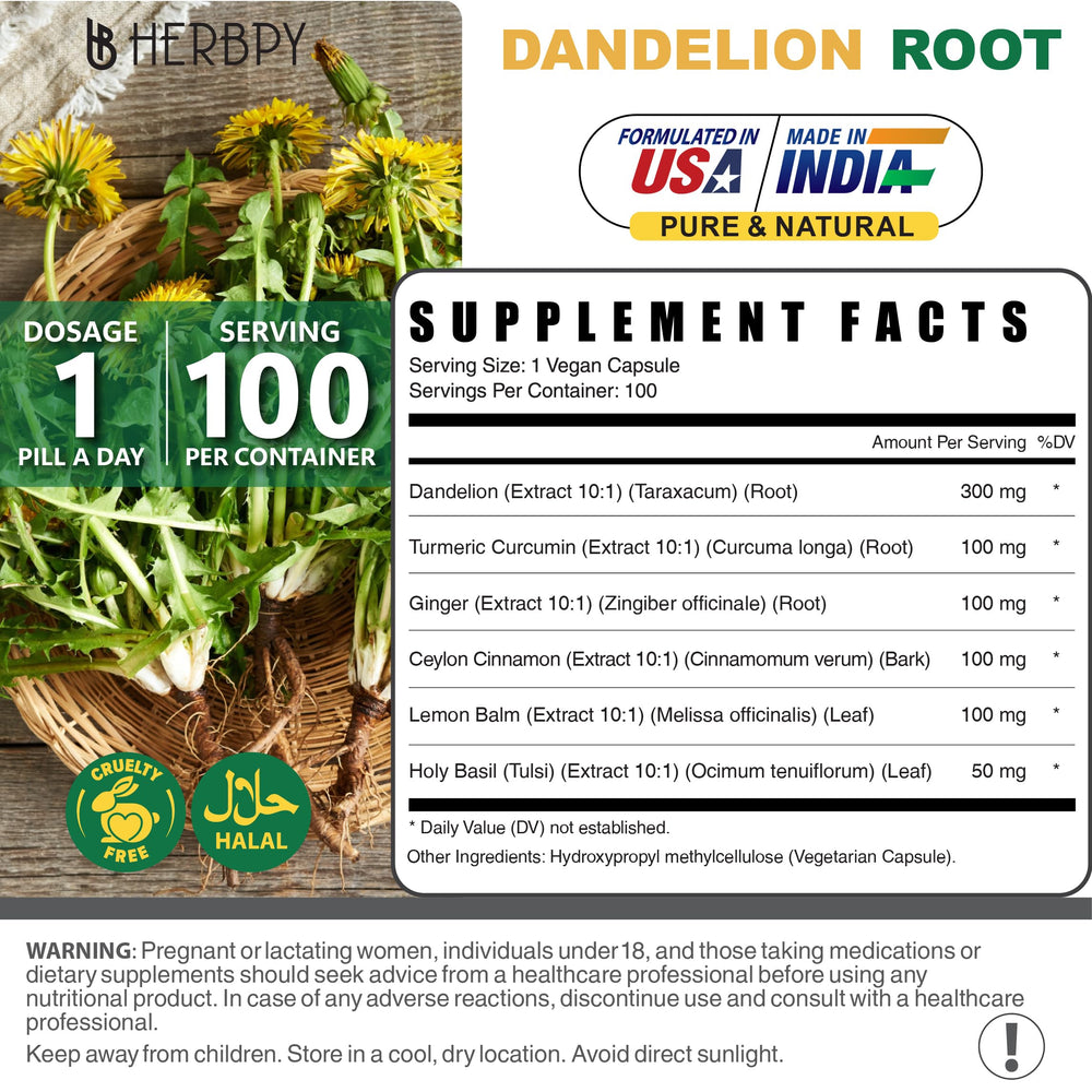 Bottle with 100 capsules, 100-day supply