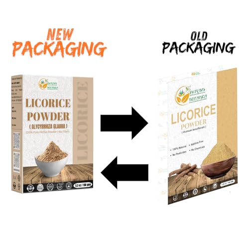 Herbs Botanica Licorice Root Powder resealable bag packaging