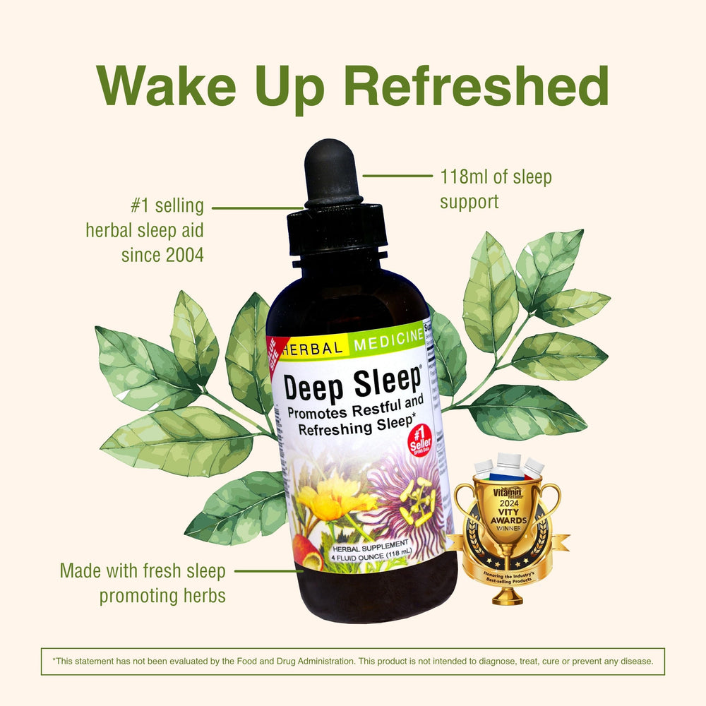 Front label of Herbs Etc Deep Sleep Classic Liquid Extract