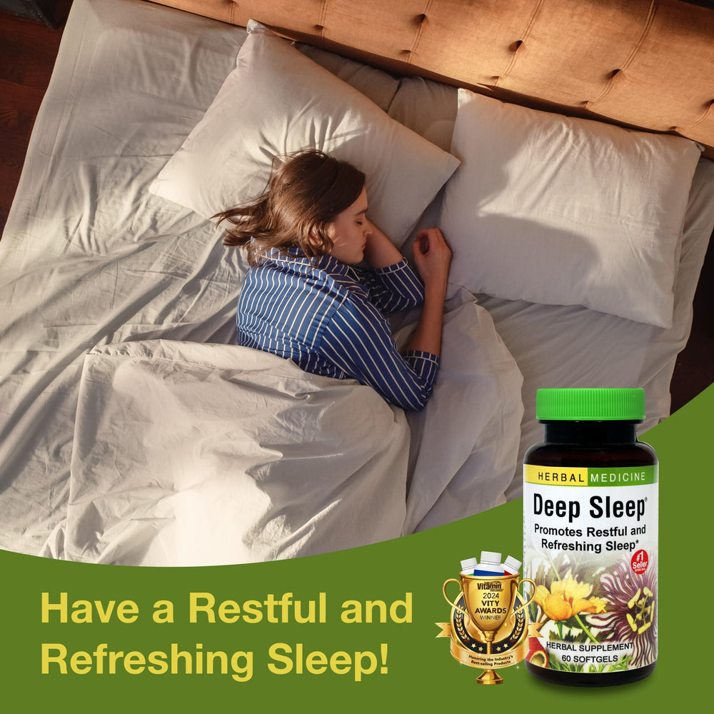 Fresh organic herbs used in the Deep Sleep softgels
