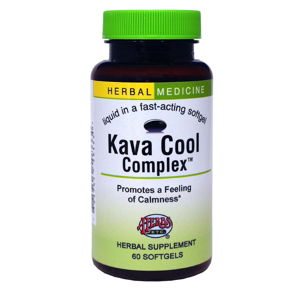 Herbs Etc. Kava Calm Complex bottle - front view