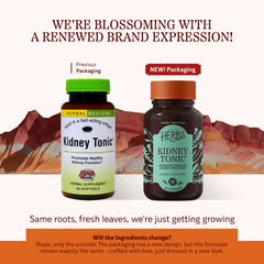 Front view of Herbs, Etc. Kidney Tonic Softgels bottle