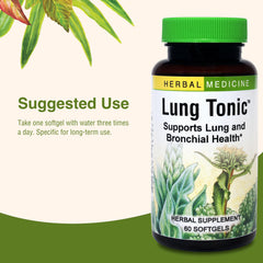 Herbs blend in a wooden scoop for Lung Tonic