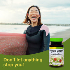 Roots of American ginseng, Asian red ginseng, and Siberian eleuthero in the formula