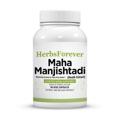 Herbsforever Manjishtadi Kwath capsules packet for skin support and herbal wellness