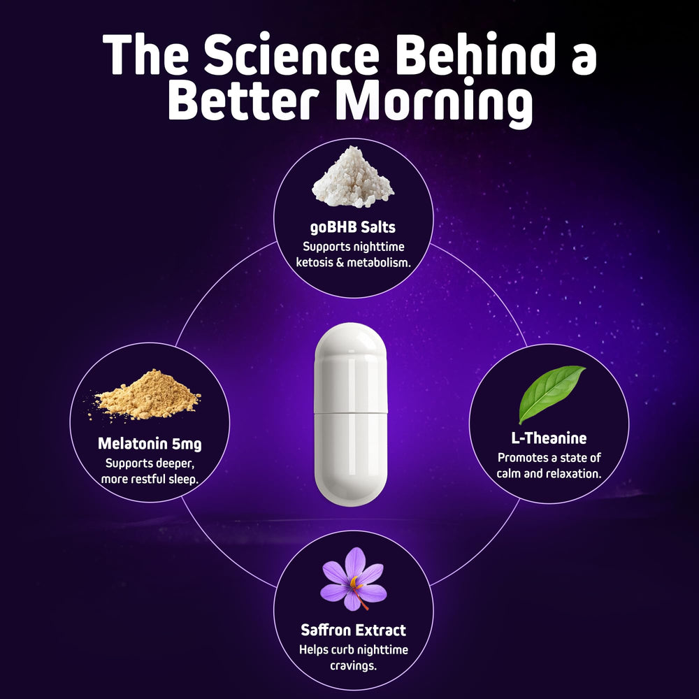 Concept image illustrating night-time metabolism support