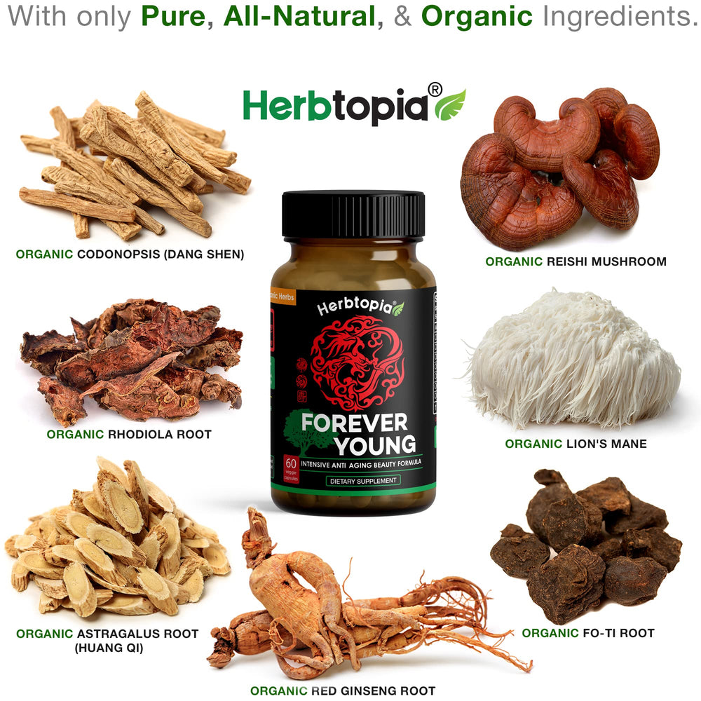 Anti-gray hair support with eight organic adaptogens