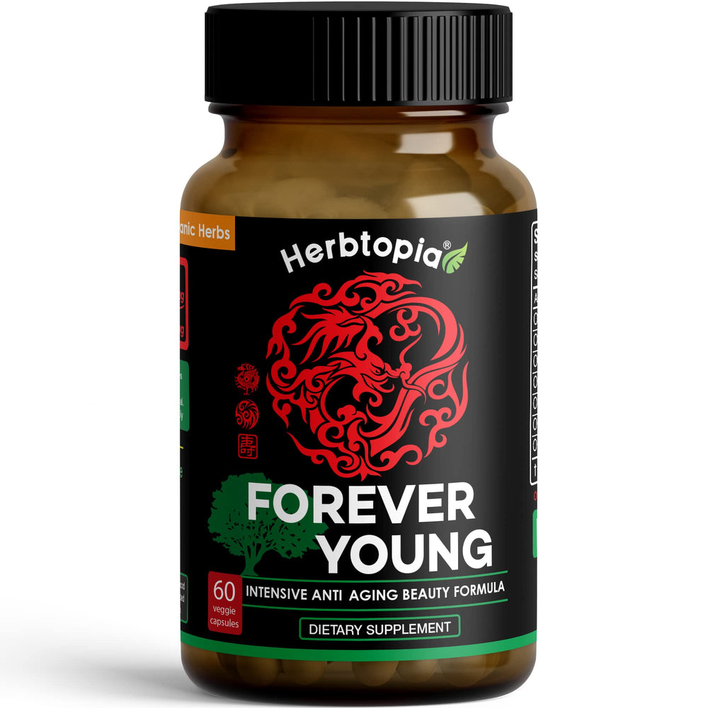 Herbtopia Forever Young capsules for immunity with organic ingredients
