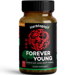 Herbtopia Forever Young capsules for immunity with organic ingredients