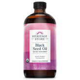 Heritage Store Organic Black Seed Oil bottle front view
