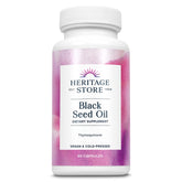 Heritage Store Black Seed Oil Capsules 650mg 90 count