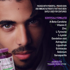 Herpanacine Diamond natural ingredients background