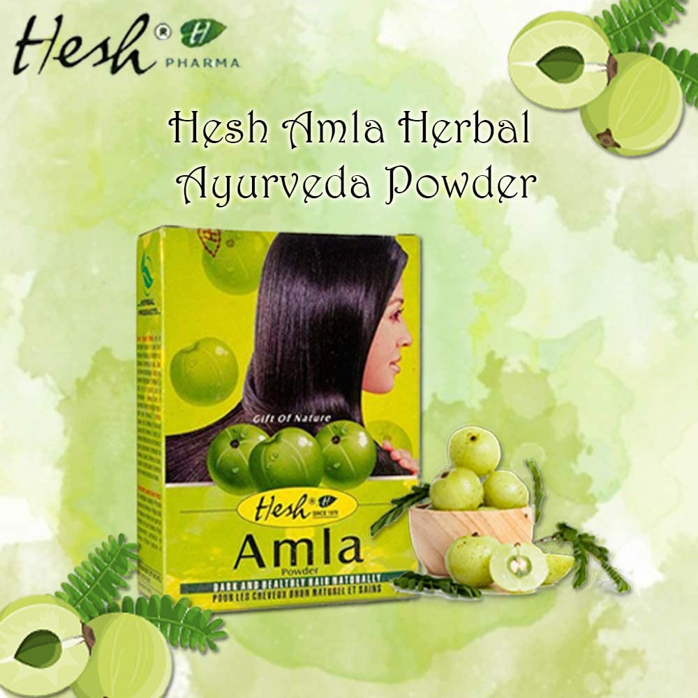 Back view of Hesh Hair Care Combo Pack packaging
