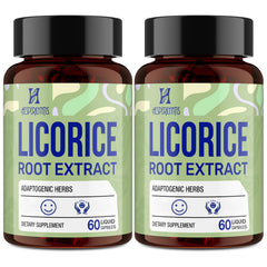 Hesperilyntis licorice root liquid capsules bottle