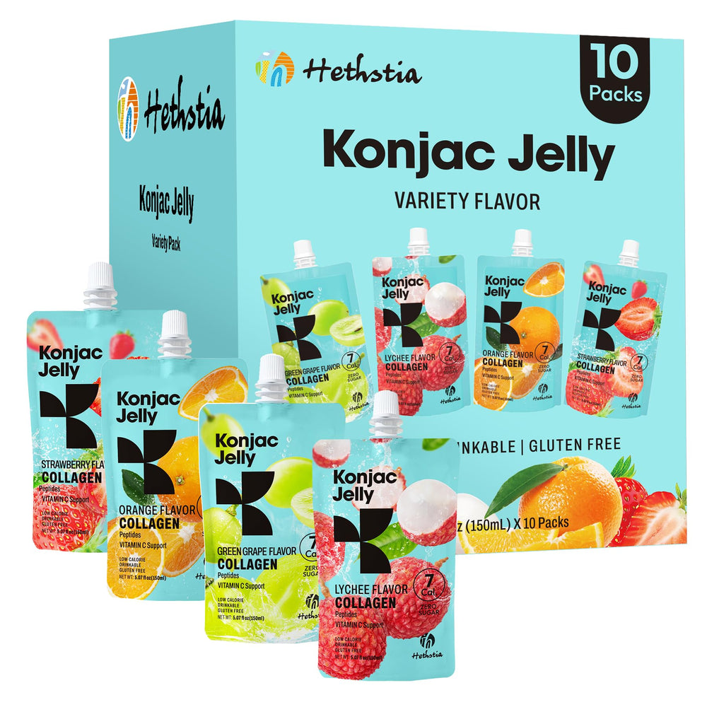 Hethstia Konjac Jelly Lychee flavor with collagen peptides