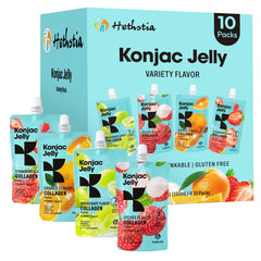 Hethstia Konjac Jelly Lychee flavor with collagen peptides