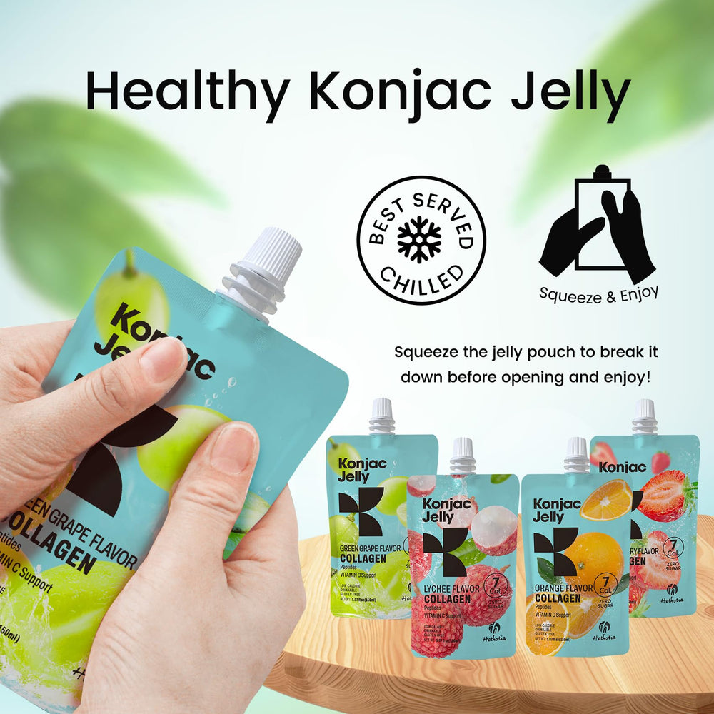 Hethstia Konjac Jelly Orange flavor with collagen peptides