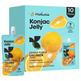 Hethstia Orange Konjac Jelly with Collagen Peptides packaging and pouch
