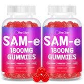 Bottle of HevChay SAM-e Gummies showing 1800 mg potency