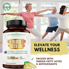 Hexane-free pure black seed oil capsules