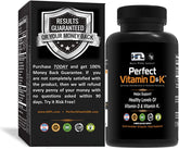 HFL Perfect Vitamin D&K bottle with Dr. Sam Robbins branding