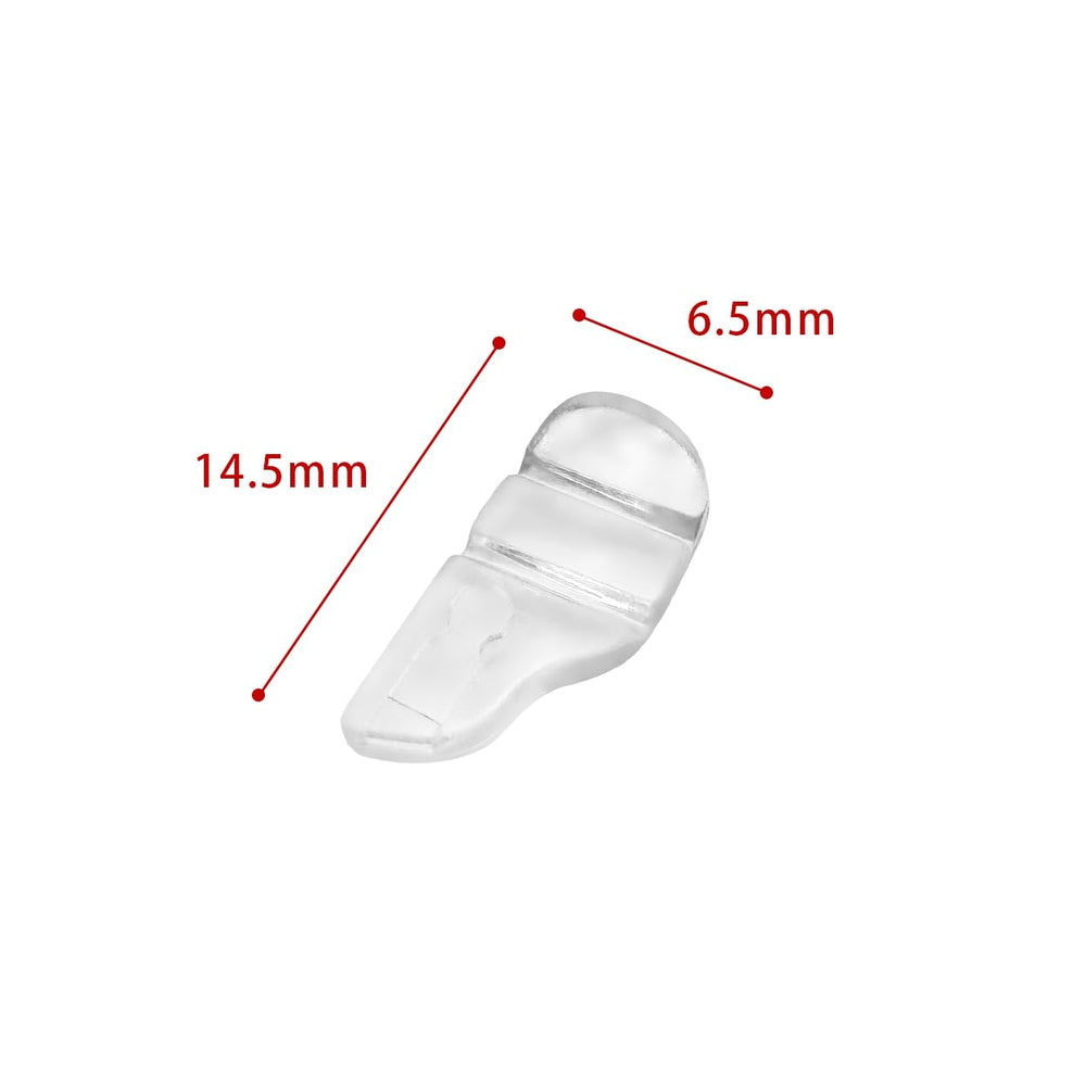 Nose pad compatibility for eyeglasses — push-in and snap-on