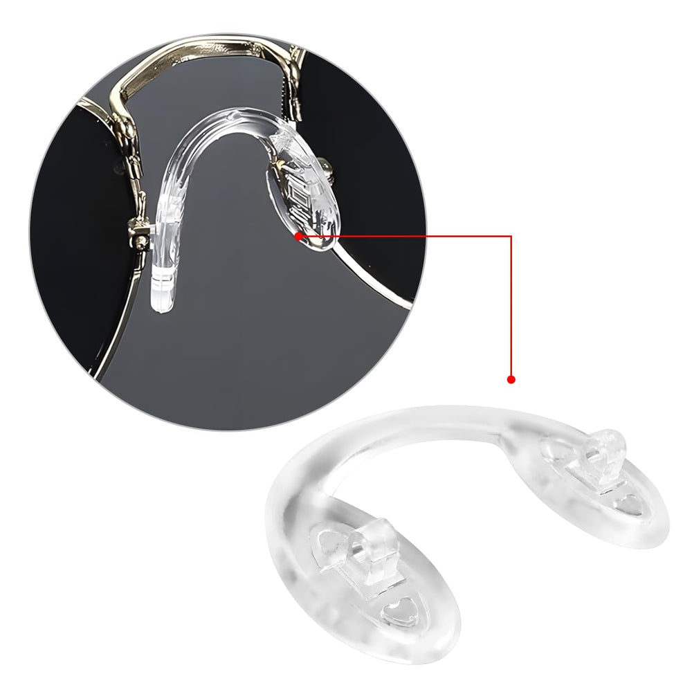 Nose pad with plastic backbone providing frame support