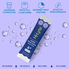 Hi-Lyte K1000 packaging shows unflavored formula for keto hydration