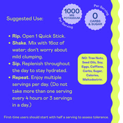 Hi-Lyte K1000 Quick Stix travel hydration in a gym bag for convenience.