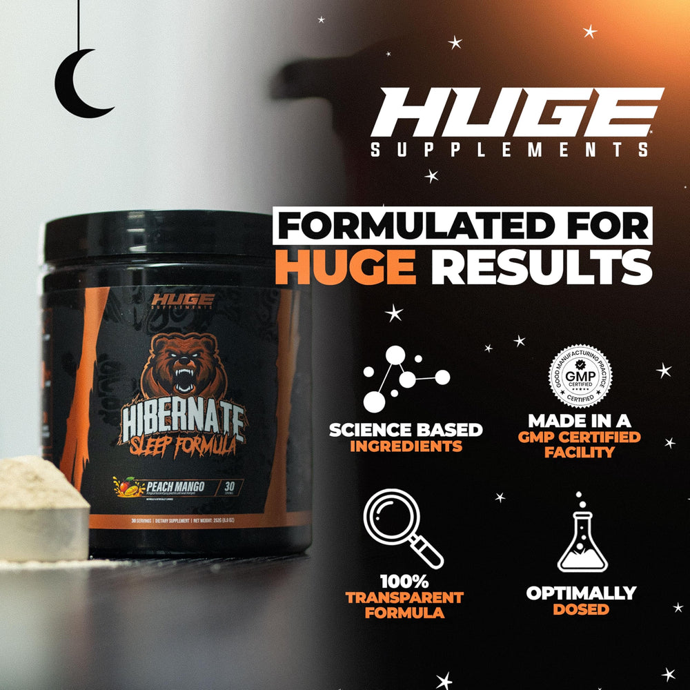 Close-up of the product label on the Hibernate bottle