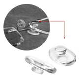 HiCycle2 13x7mm nose pads for Silhouette eyeglasses, five pairs displayed