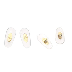 Close-up of soft PVC gold nose pads