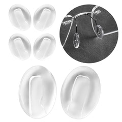 HiCycle2 nose pads for Silhouette rimless glasses – 11x8mm plug-in pads, front view