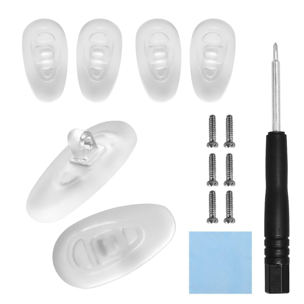 HiCycle2 replacement nose pads for Oakley Tincup OX3184 and Wingfold OX5100 - front view - 3 pairs