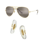 HiCycle2 gold replacement nose pads for Ray-Ban Aviator RB3025 and RB3026