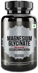 Front view of High Absorption Magnesium Glycinate bottle with 120 capsules