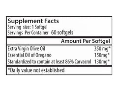 High-concentration oregano oil softgel formulation