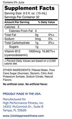 Serving suggestion for 1st Step Liquid B-12 Cherry Charge 16 oz