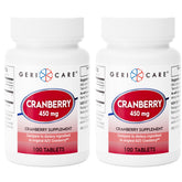 Two 100-count bottles of high-potency cranberry supplement (2-pack) totaling 200 tablets